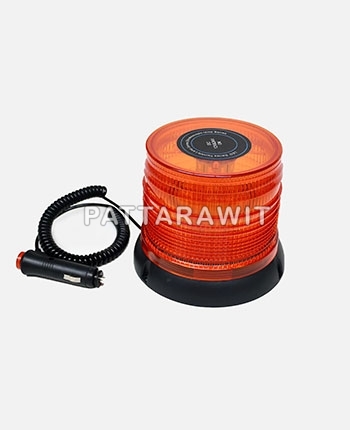 LED siren light with magnetic base